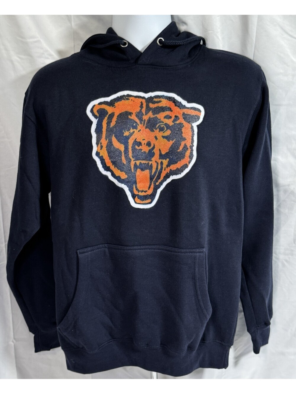 Fanatics Chicago Bears Midnight Mascot Team Logo Hoodie Mens Small NEW